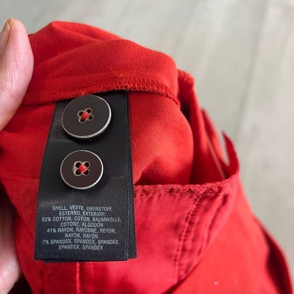 Anthropologie Essential Slim Trousers in Red size 14 - Picture 7 of 8